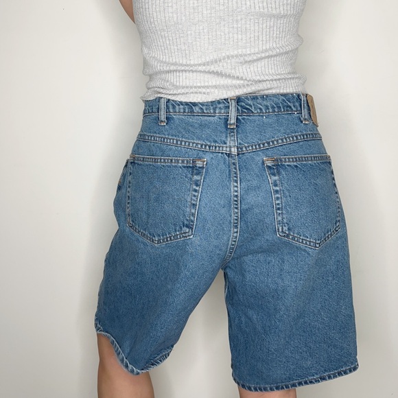 Vintage Eddie Bauer relaxed fit bermuda Jean jorts shorts 32” - Picture 2 of 3